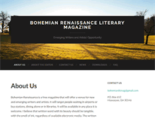 Tablet Screenshot of bohemianrenaissance.com